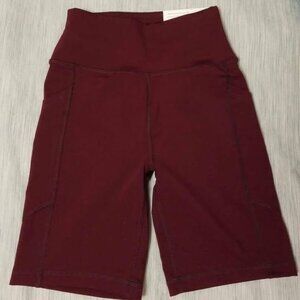 maroon american eagle the everything pocket bike shorts